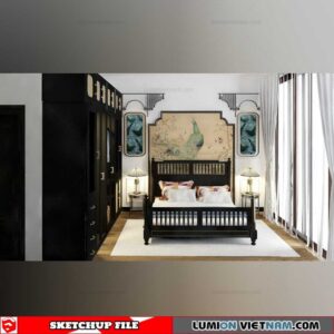 Bedroom - Sketchup Interior Scene By Hung Duong Do