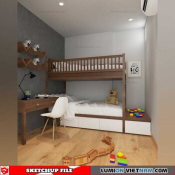 Children room - Sketchup Interior Scene By Win