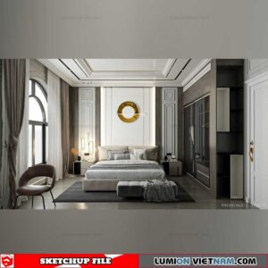 Bedroom - Sketchup Interior Scene By Danh Nam