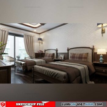 Livingroom - Sketchup Interior Scene By Gia Khanh