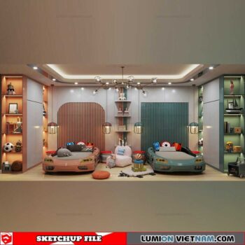 Children room - Sketchup Interior Scene By Xuan Khanh