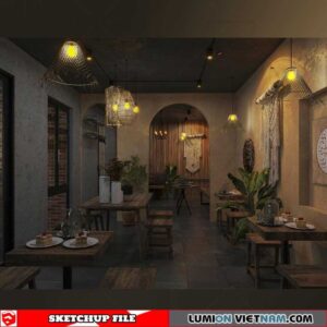 Livingroom - Sketchup Interior Scene By Cu Been