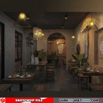 Livingroom - Sketchup Interior Scene By Cu Been