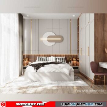 Bedroom - Sketchup Interior Scene By Thuy Lee