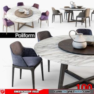 TABLE &CHAIR [SKETCHUP MODEL]