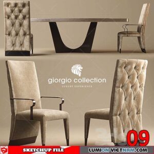 TABLE &CHAIR [SKETCHUP MODEL]