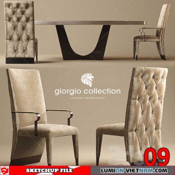 TABLE &CHAIR [SKETCHUP MODEL]