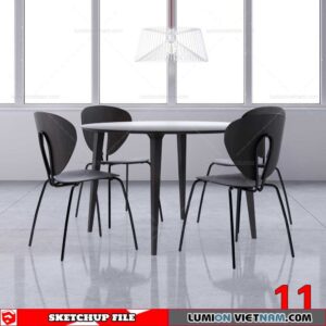 TABLE &CHAIR [SKETCHUP MODEL]