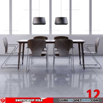 TABLE &CHAIR [SKETCHUP MODEL]