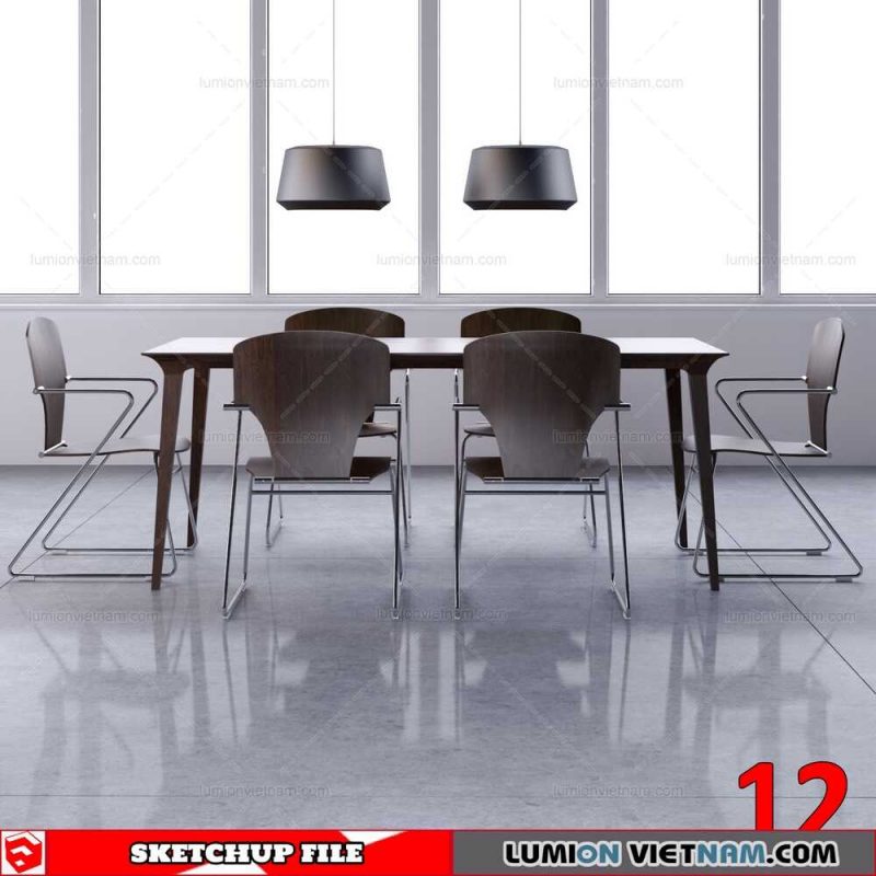 TABLE &CHAIR [SKETCHUP MODEL]