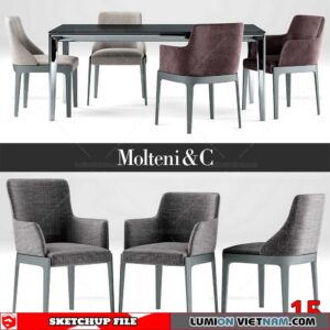 TABLE &CHAIR [SKETCHUP MODEL]