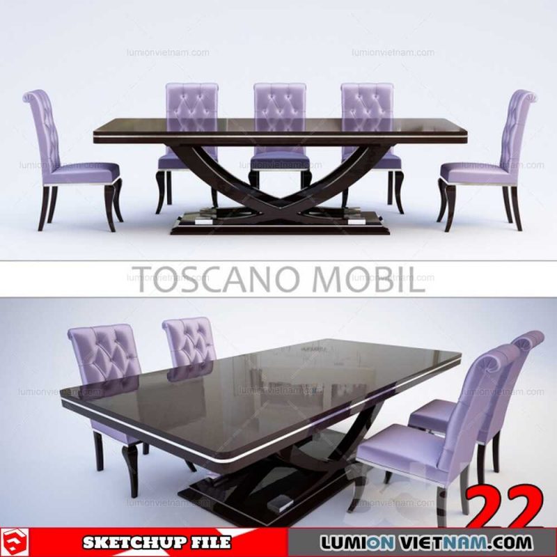 TABLE &CHAIR [SKETCHUP MODEL]