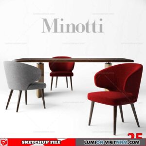 TABLE &CHAIR [SKETCHUP MODEL]