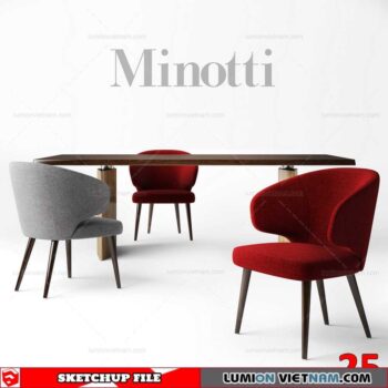 TABLE &CHAIR [SKETCHUP MODEL]