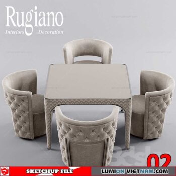 TABLE &CHAIR [SKETCHUP MODEL]