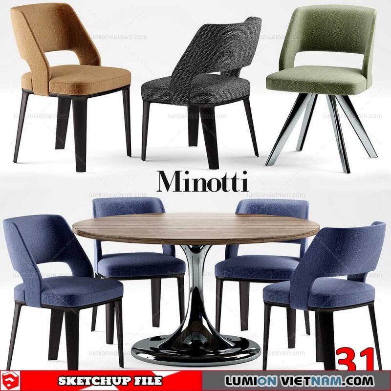 TABLE &CHAIR [SKETCHUP MODEL]