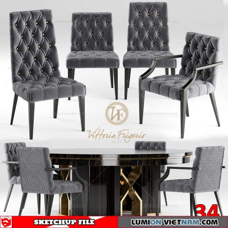 TABLE &CHAIR [SKETCHUP MODEL]