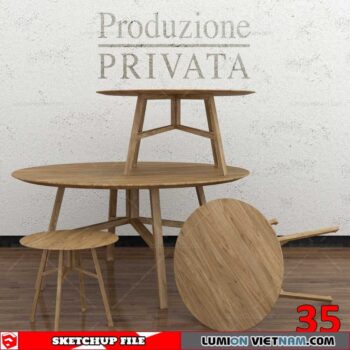 TABLE &CHAIR [SKETCHUP MODEL]