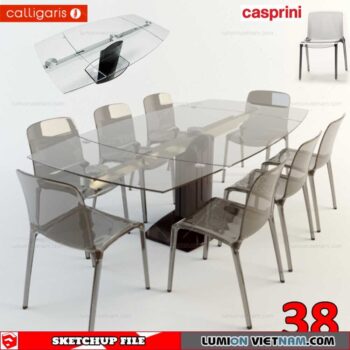 TABLE &CHAIR [SKETCHUP MODEL]