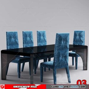 TABLE &CHAIR [SKETCHUP MODEL]