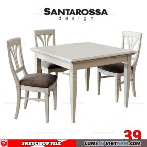 TABLE &CHAIR [SKETCHUP MODEL]