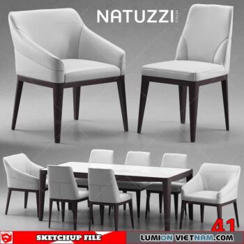 TABLE &CHAIR [SKETCHUP MODEL]