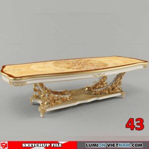 TABLE &CHAIR [SKETCHUP MODEL]