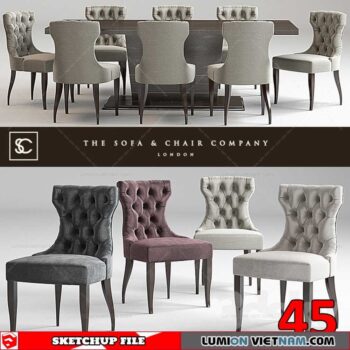 TABLE &CHAIR [SKETCHUP MODEL]