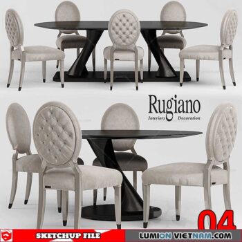 TABLE &CHAIR [SKETCHUP MODEL]