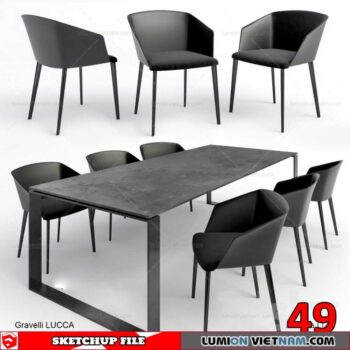 TABLE &CHAIR [SKETCHUP MODEL]