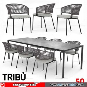 TABLE &CHAIR [SKETCHUP MODEL]