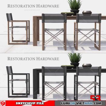 TABLE &CHAIR [SKETCHUP MODEL]