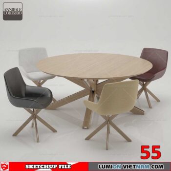 TABLE &CHAIR [SKETCHUP MODEL]