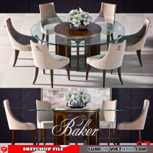 TABLE &CHAIR [SKETCHUP MODEL]