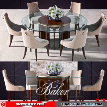 TABLE &CHAIR [SKETCHUP MODEL]