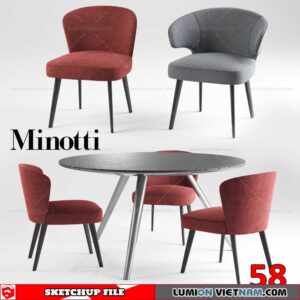 TABLE &CHAIR [SKETCHUP MODEL]