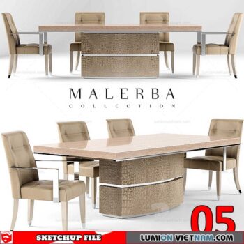 TABLE &CHAIR [SKETCHUP MODEL]