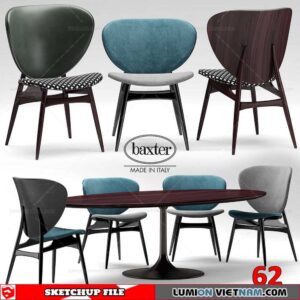 TABLE &CHAIR [SKETCHUP MODEL]