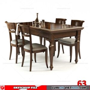 TABLE &CHAIR [SKETCHUP MODEL]