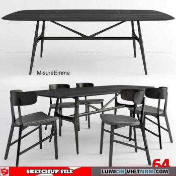 TABLE &CHAIR [SKETCHUP MODEL]