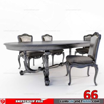 TABLE &CHAIR [SKETCHUP MODEL]