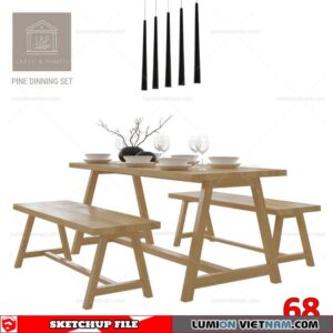 TABLE &CHAIR [SKETCHUP MODEL]