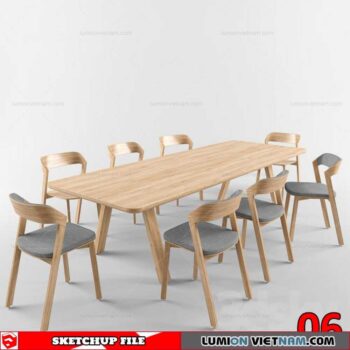 TABLE &CHAIR [SKETCHUP MODEL]