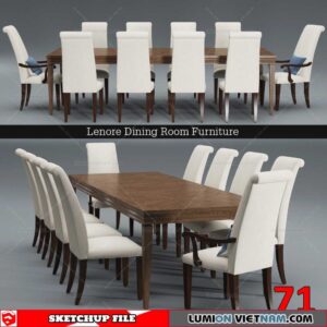 TABLE &CHAIR [SKETCHUP MODEL]