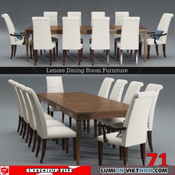 TABLE &CHAIR [SKETCHUP MODEL]