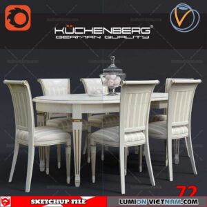 TABLE &CHAIR [SKETCHUP MODEL]