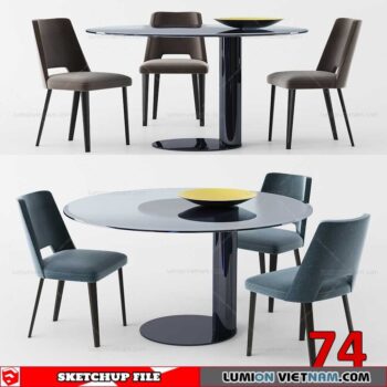 TABLE &CHAIR [SKETCHUP MODEL]