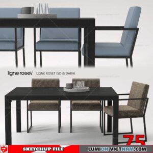 TABLE &CHAIR [SKETCHUP MODEL]