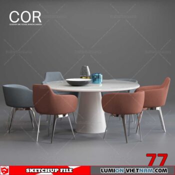 TABLE &CHAIR [SKETCHUP MODEL]