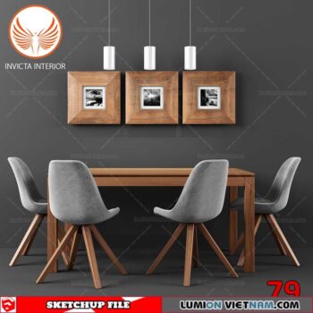 TABLE &CHAIR [SKETCHUP MODEL]